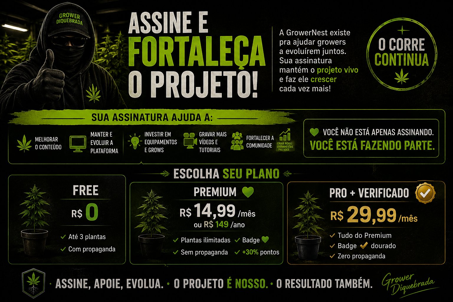 Assine e Fortaleça o Projeto